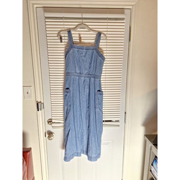Madewell Size 2 Blue Denim Button Up Dress - Picture 9 of 12